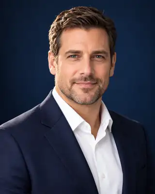 Executive Navy sample headshot